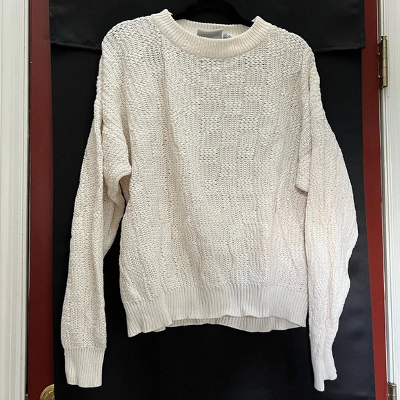 Vintage Beige Checker Sweater - Picture 1 of 8